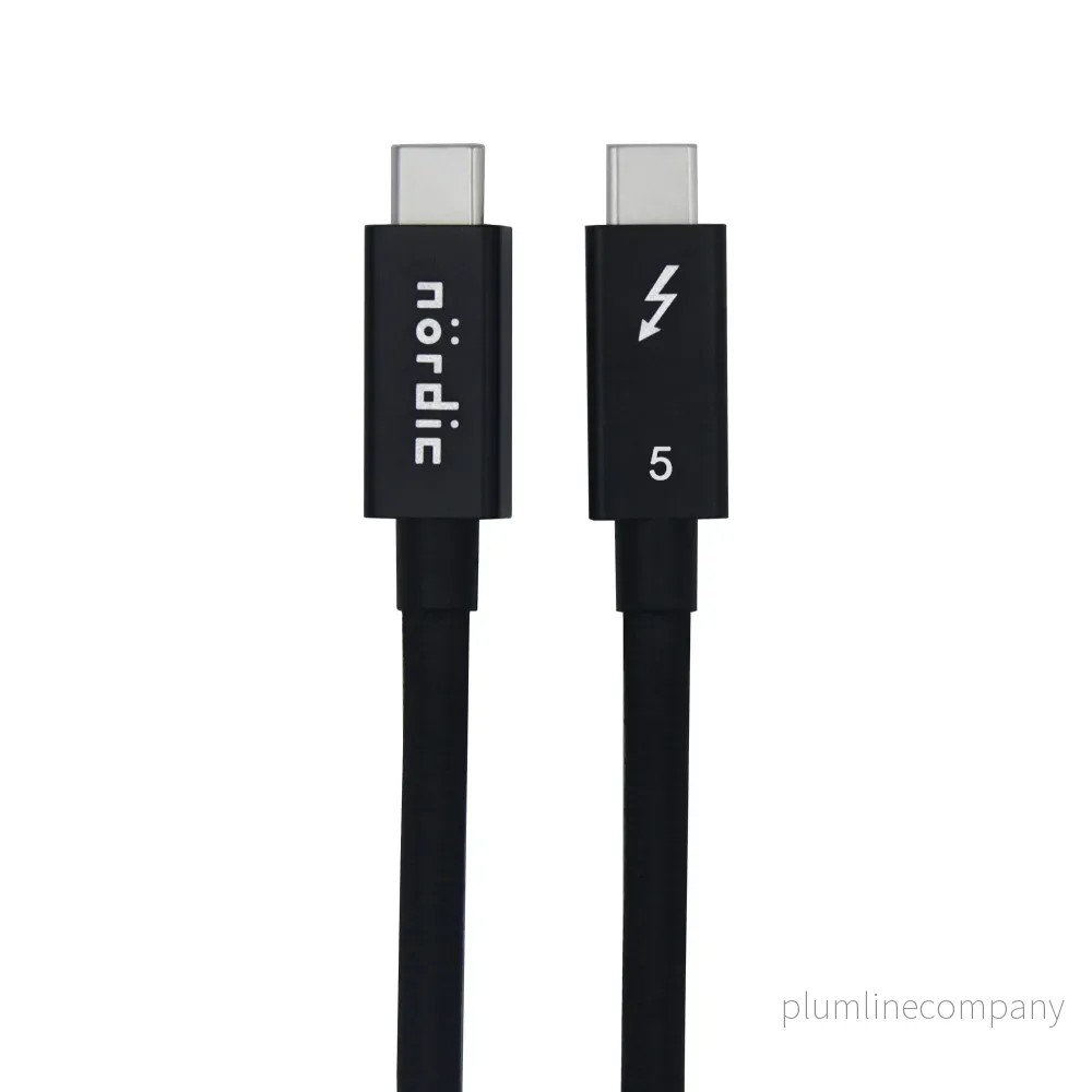 NÖRDIC 2m Thunderbolt 5 kabel 80Gbps dataöverföring 240W laddning 120Gbps bandbredd 16K60Hz 8K60Hz 4K540Hz NÖRDIC 2m Thunderbolt 5 kabel 80Gbps dataöverföring 240W laddning 120Gbps bandbredd 16K60Hz 8K60Hz 4K540Hz