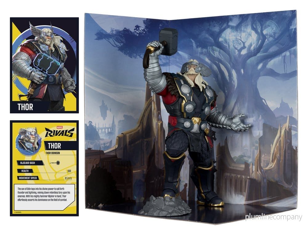 Marvel Rivals Samlingsfigur Thor i skala 1/10, 19 cm - Bild 3