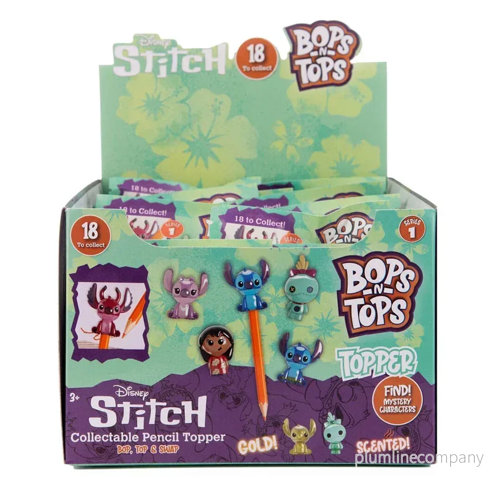 Lilo & Stitch Bops & Tops Toppers Display (12) Lilo & Stitch Bops & Tops Toppers Display (12)
