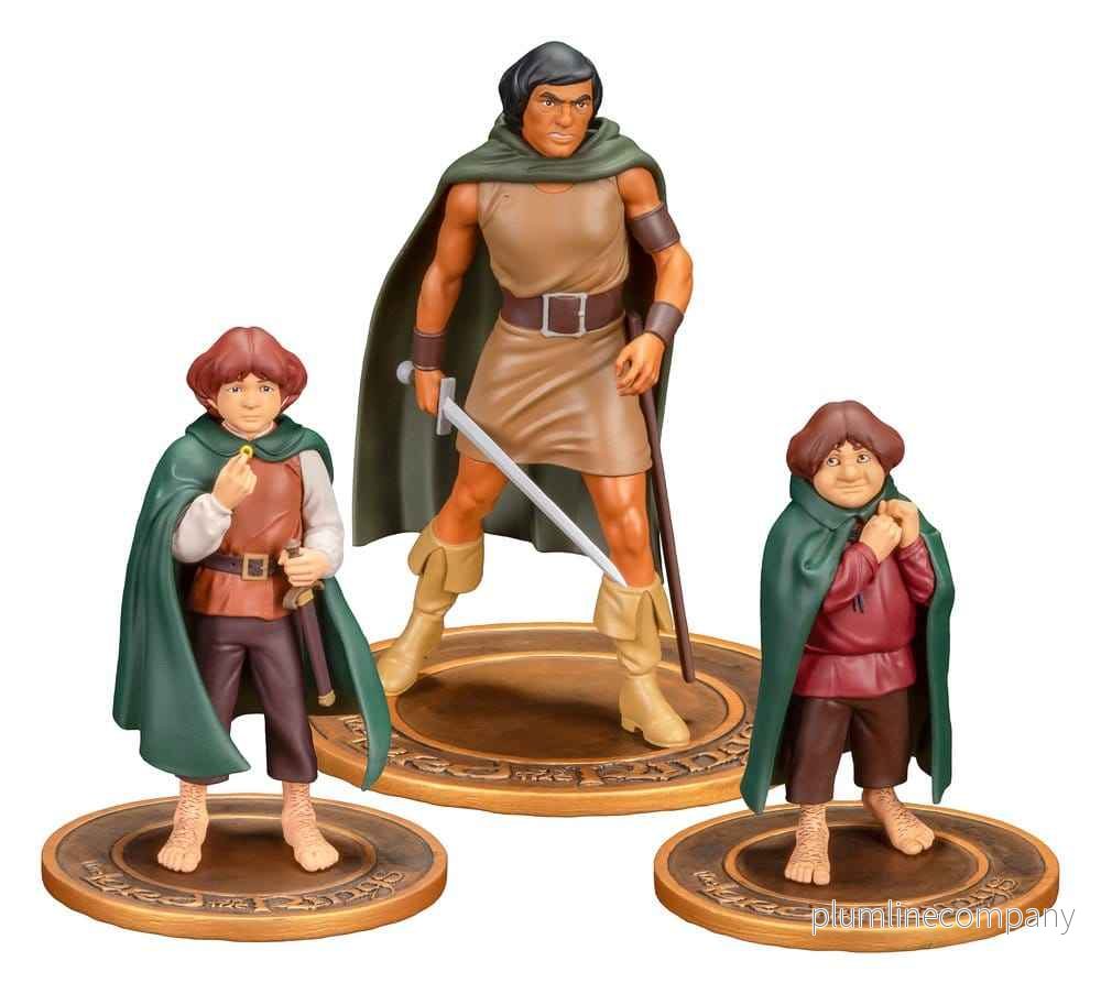Sagan om Ringen Animerade Film PVC-Figurer 3-Pack Frodo, Aragorn och Samwise Sagan om Ringen Animerade Film PVC-Figurer 3-Pack Frodo, Aragorn och Samwise