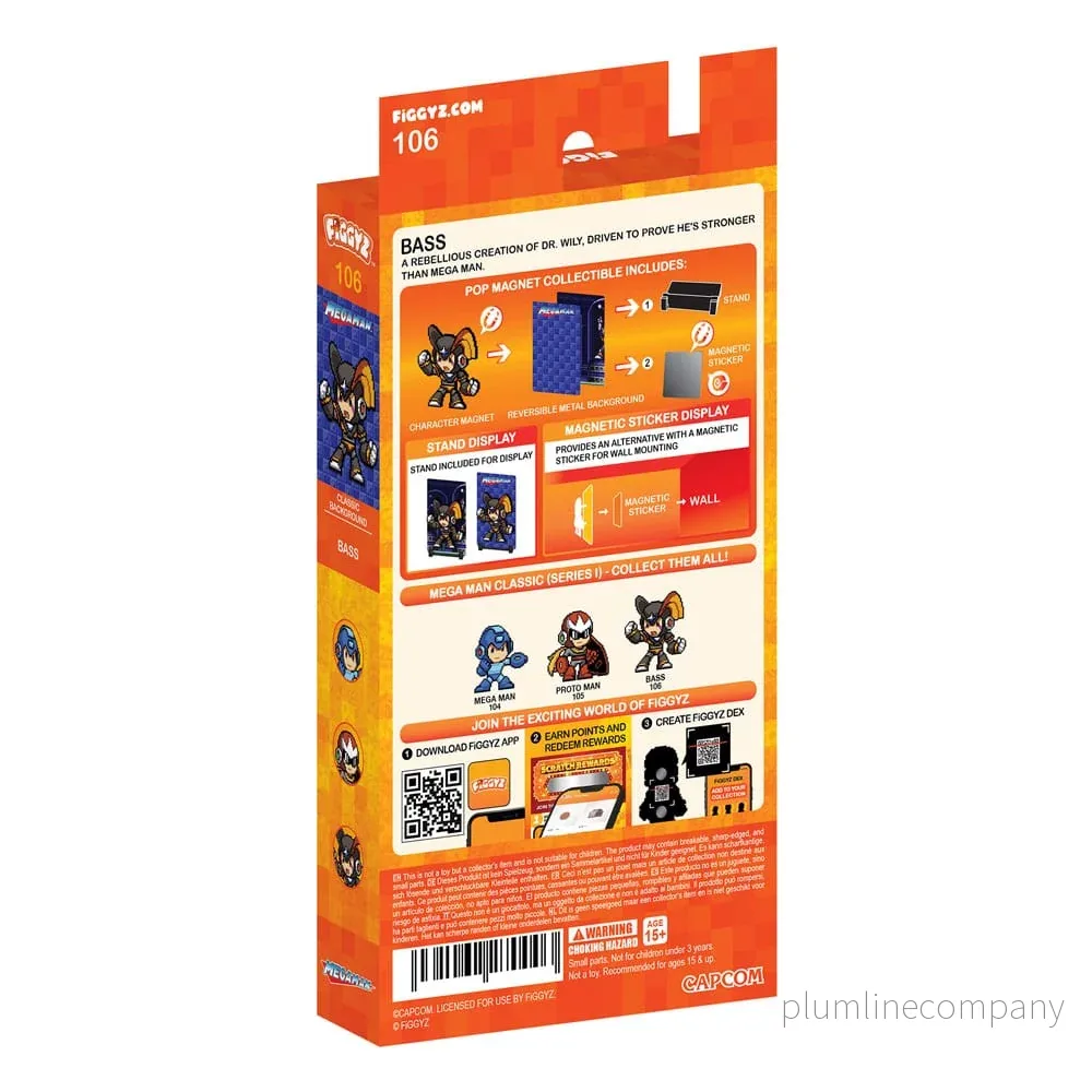 Mega Man FiGGYZ magnetisk samlarfigur Bass 11 cm - Bild 3