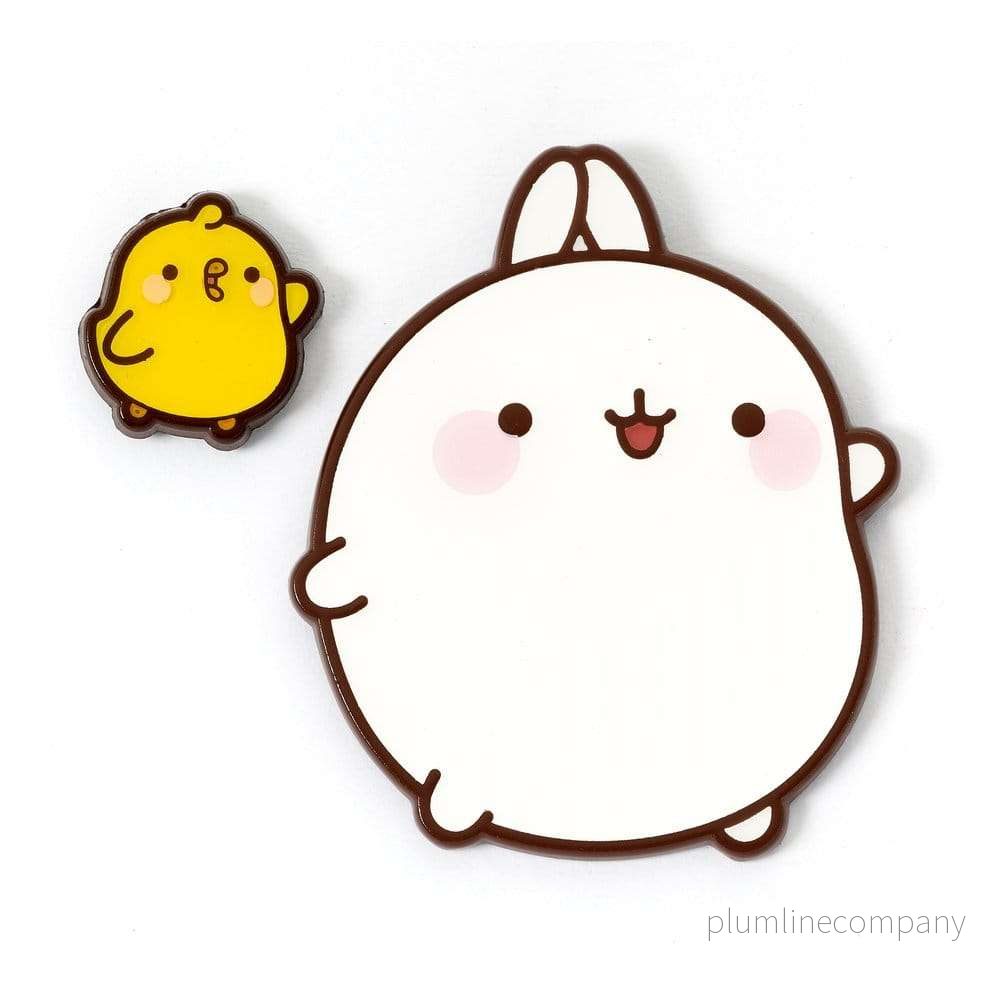 Molang Pin Badge Molang & Piu Piu - Bild 2