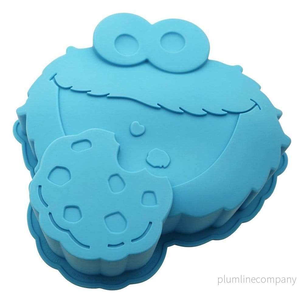 Sesame Street silikonbakform Cookie Monster blå Sesame Street silikonbakform Cookie Monster blå