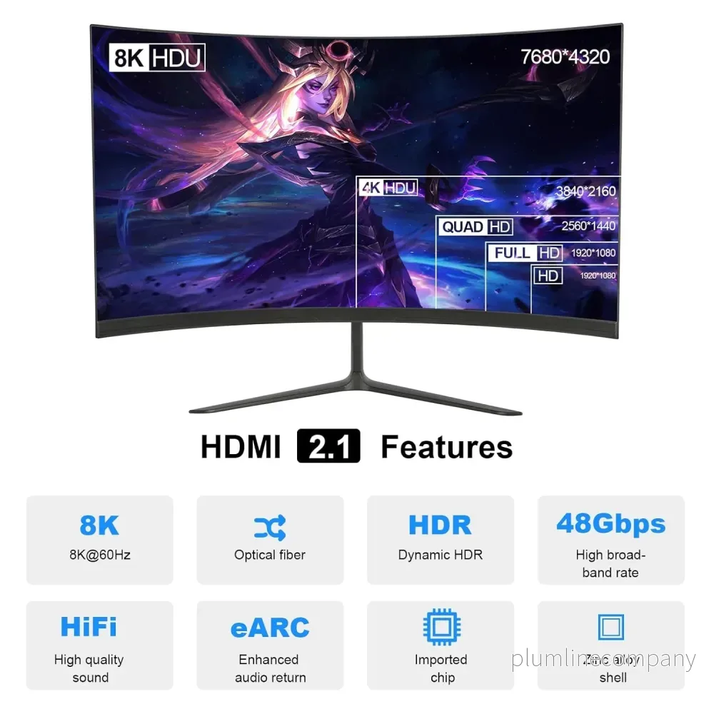 NÖRDIC 20m aktiv AOC Optisk Fiberkabel HDMI 2.1 8K 60Hz 4K 120Hz 48Gbps Dynamic HDR, eARC, VRR kompatibel med RTX 3080 3090 - Bild 2
