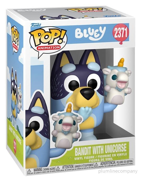Bluey POP! Spelfigur Bandit med Unicourse, 9 cm - Bild 2