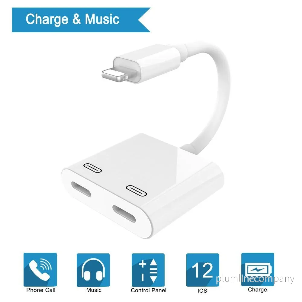 NÖRDIC Lightning adapter 1 till 2x Lightning