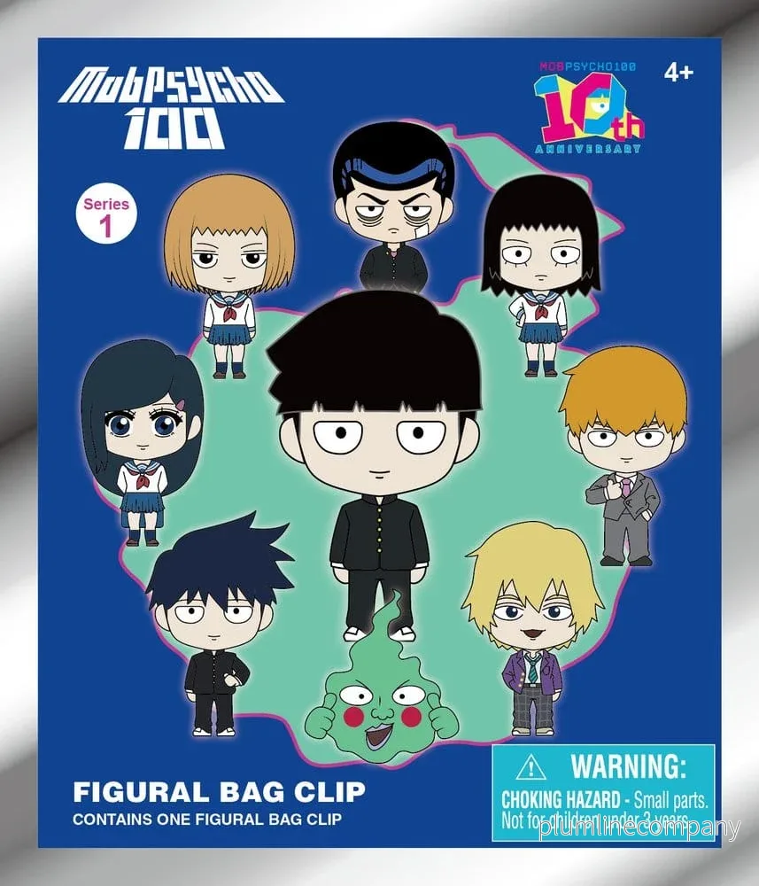 Mob Psycho 100 3D PVC-påsklämma Serie 1 Blindpåse, Display med 24 stycken - Bild 2