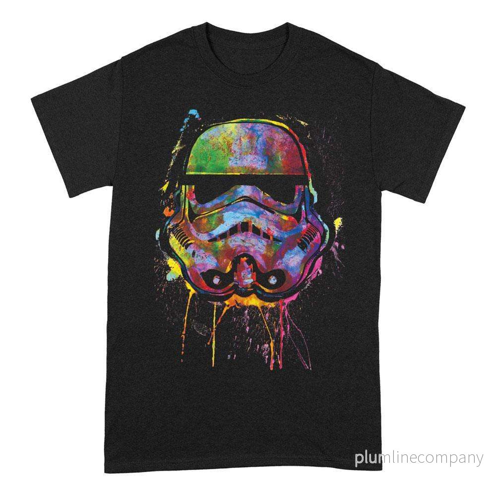 Star Wars T-shirt Paint Splats Helmet