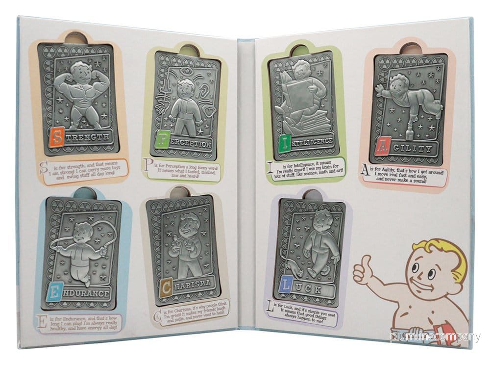 Fallout Ingots med album S.P.E.C.I.A.L. Perk Card Collector’s Album Fallout Ingots med album S.P.E.C.I.A.L. Perk Card Collector’s Album