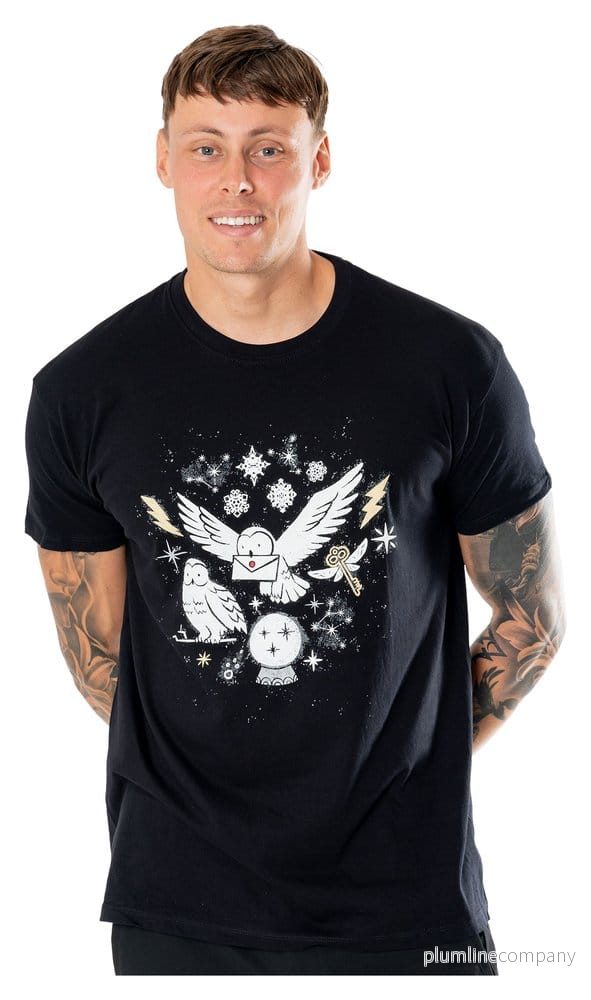 Harry Potter T-shirt Hedwig Magisk Jultröja Harry Potter T-shirt Hedwig Magisk Jultröja