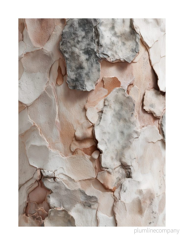 Soft Blush Bark Poster