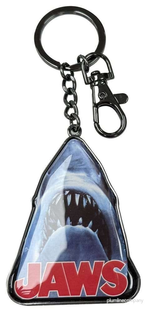 Jaws nyckelring Shark Logo i metall 15 cm