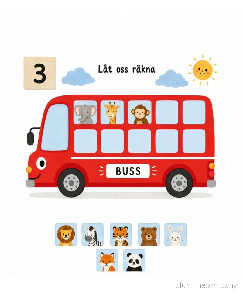 Lär dig räkna med bussen - Bild 2
