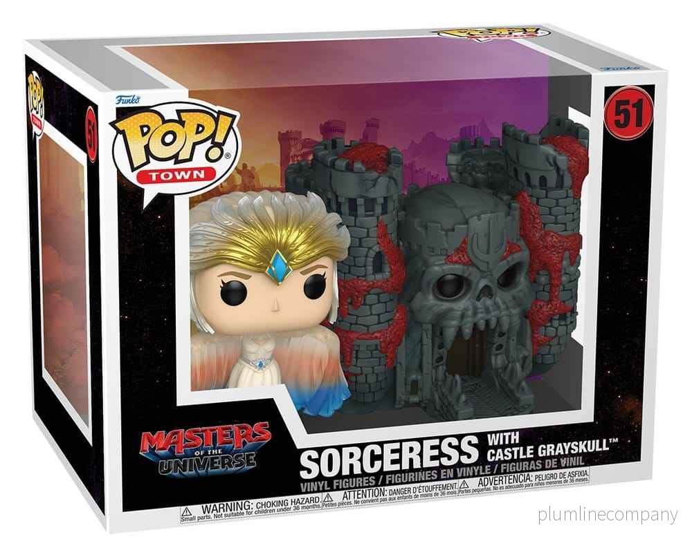 Masters of the Universe (2026) POP! Town-figur Trollkvinna med Slottet Grayskull 9 cm - Bild 3