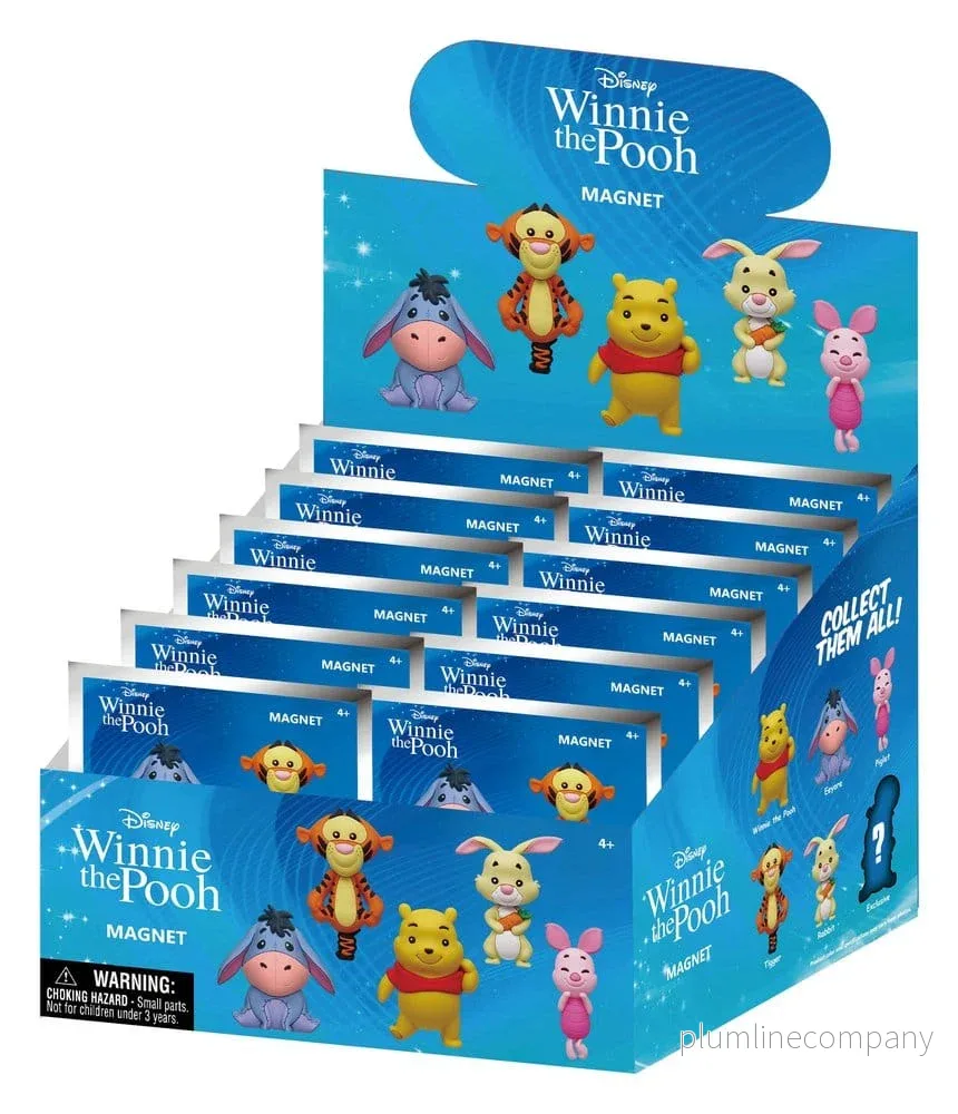 Winnie the Pooh Magneter blindpack Serie 1 Display (12) Winnie the Pooh Magneter blindpack Serie 1 Display (12)