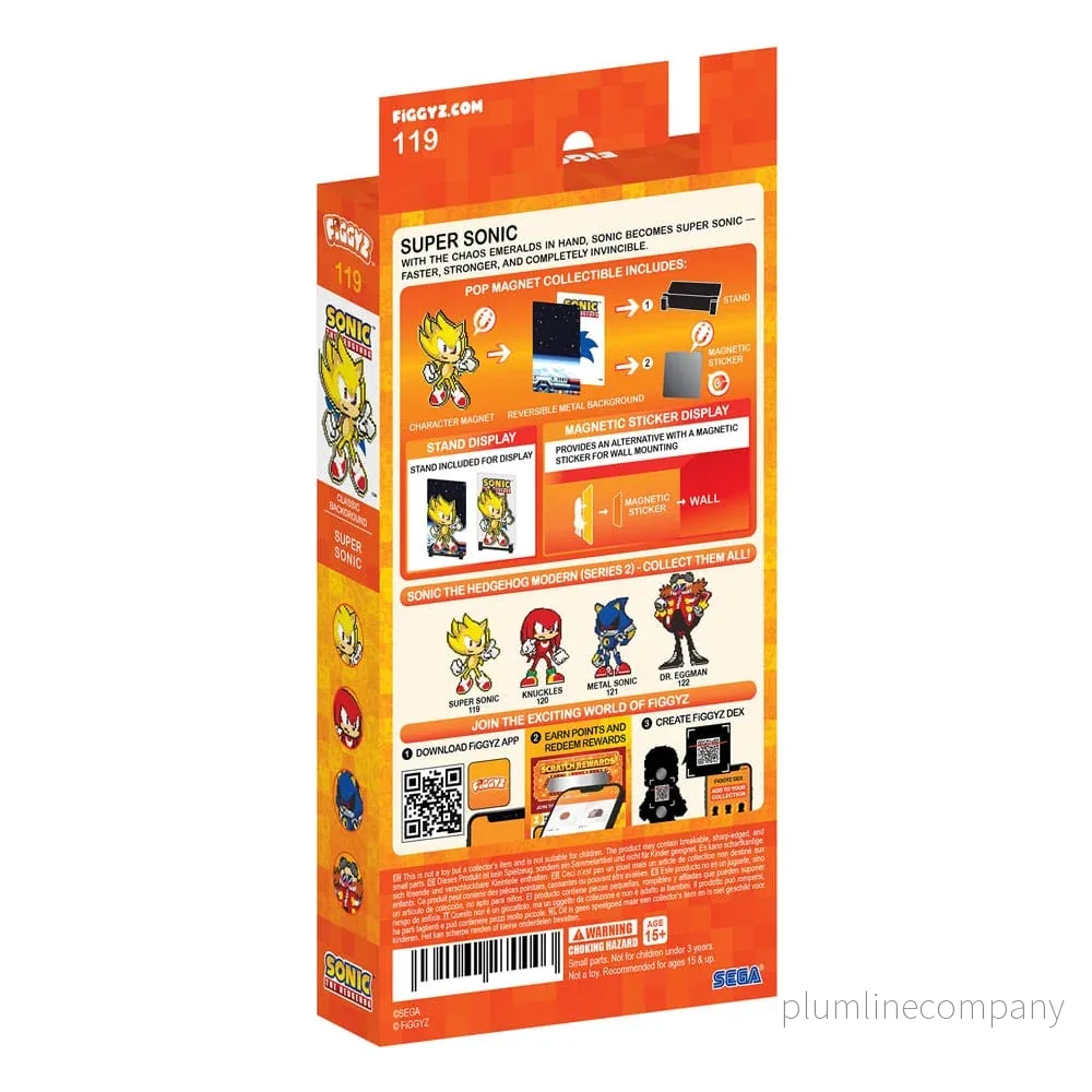Sonic the Hedgehog (Modern) FiGGYZ magnetisk samlarfigur Super Sonic 11 cm - Bild 3