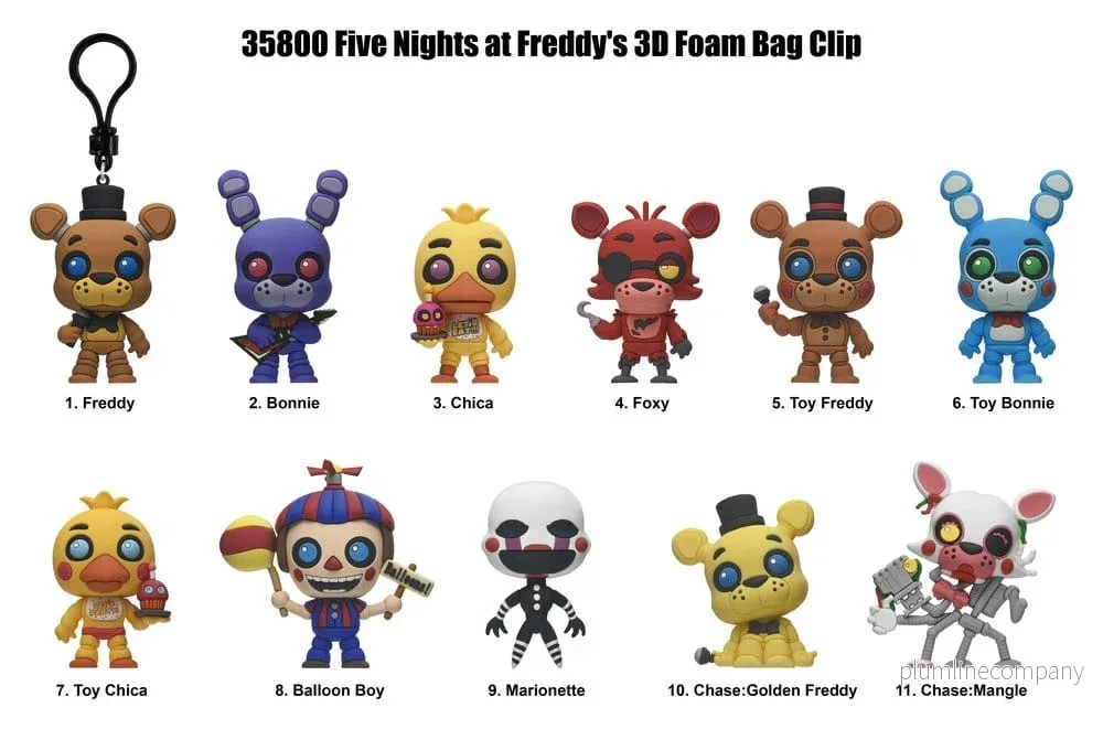 Fem Nätter på Freddys 3D PVC Påsklämma Serie 1 Förpackning med 24 Blindpåsar - Bild 2