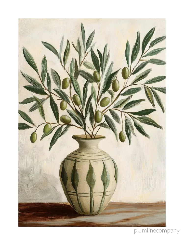 Olive Elegance Poster