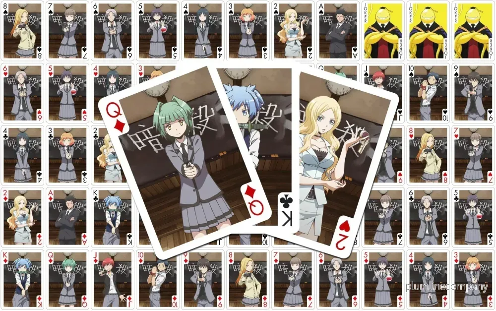 Assassination Classroom Spelkort med Karaktärer – 54 Unika Kort - Bild 2