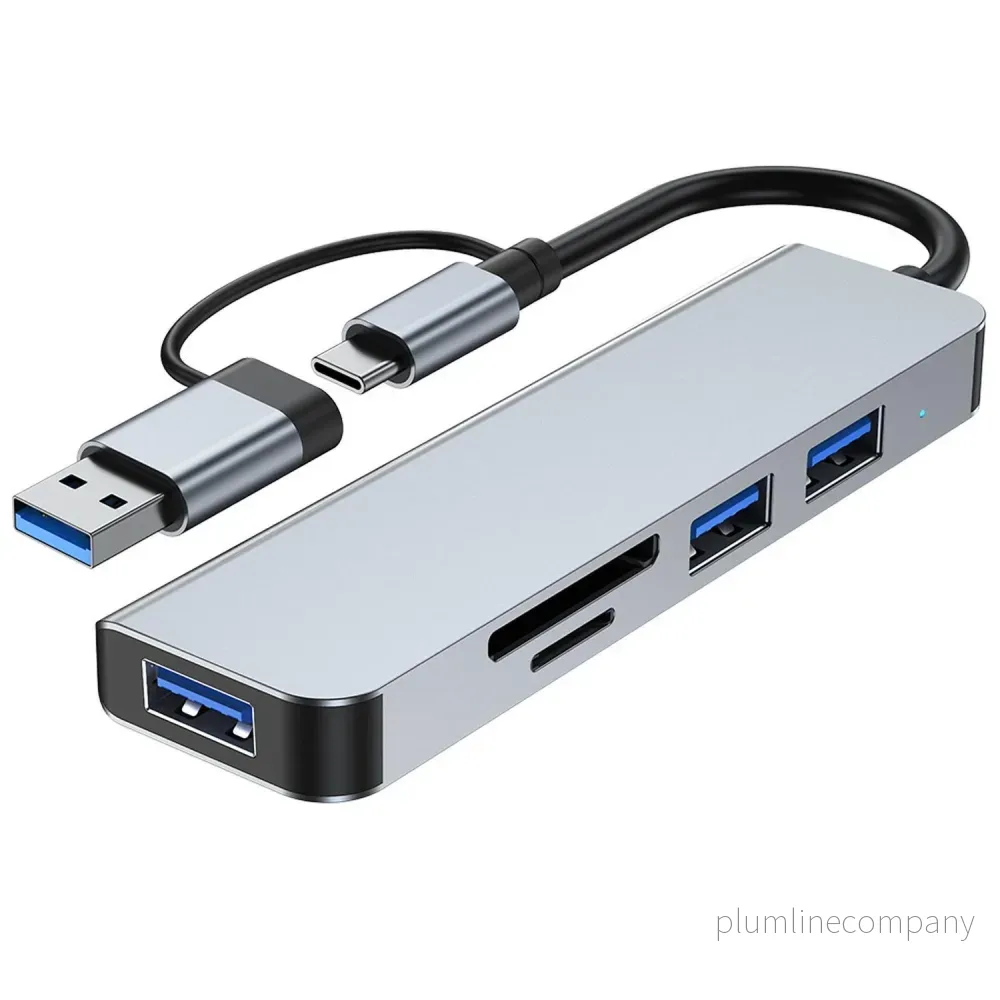 NÖRDIC USB Hubb 5ports 2xUSB-A 2.0 1xUSB-A 3.0 1xTF 1xSD NÖRDIC USB Hubb 5ports 2xUSB-A 2.0 1xUSB-A 3.0 1xTF 1xSD