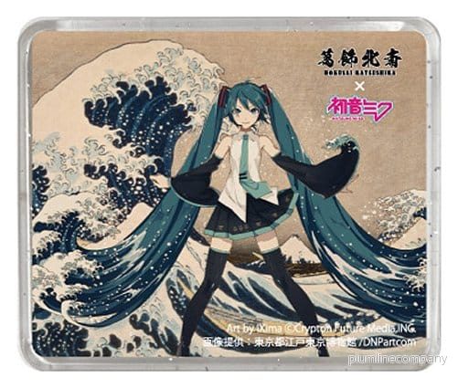 Katsushika Hokusai x Hatsune Miku 3D-magnet Trettiosex vyer av Fuji-berget Den stora vågen utanför Kanagawa Katsushika Hokusai x Hatsune Miku 3D-magnet Trettiosex vyer av Fuji-berget Den stora vågen utanför Kanagawa