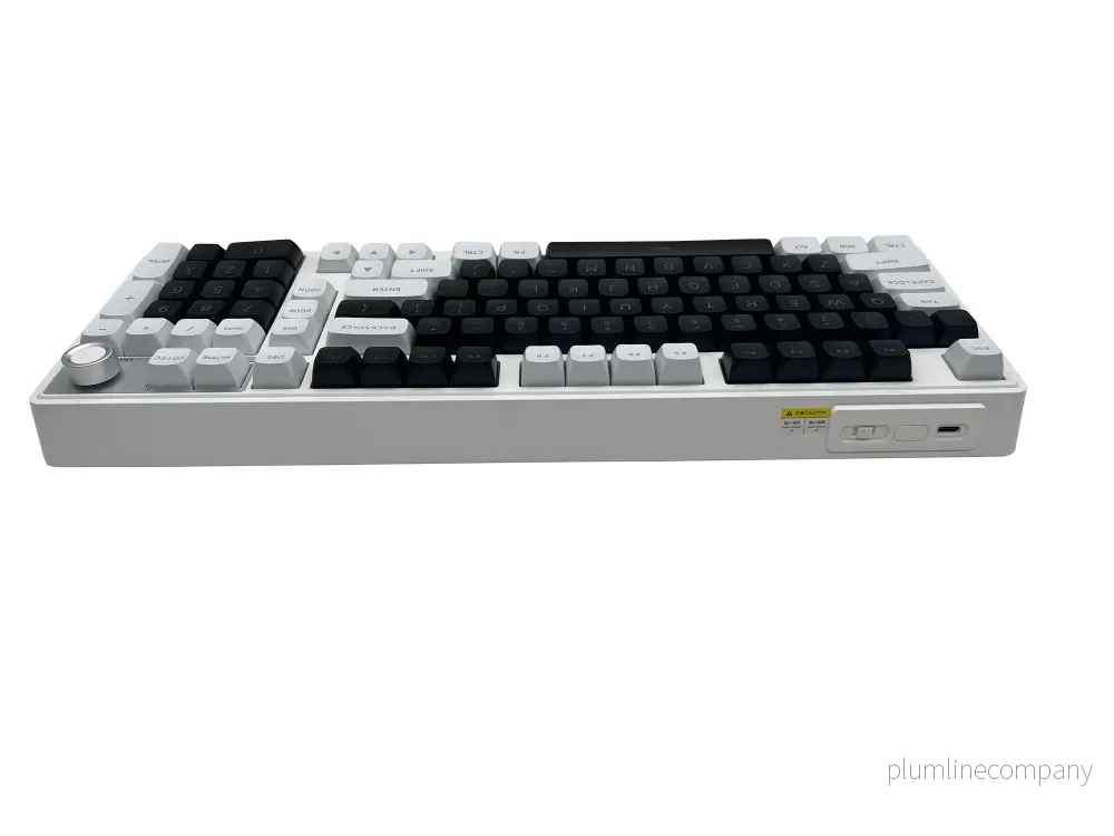 NÖRDIC Mekaniskt tangentbord med volymratt, Bluetooth/Trådbundet, US Layout - Bild 3