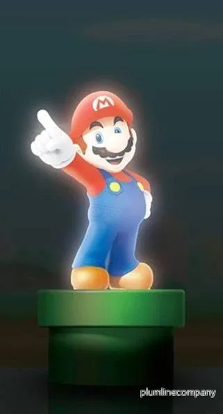 Super Mario Nightlight Mario 20 cm – Säker och Mysig Belysning Super Mario Nightlight Mario 20 cm – Säker och Mysig Belysning