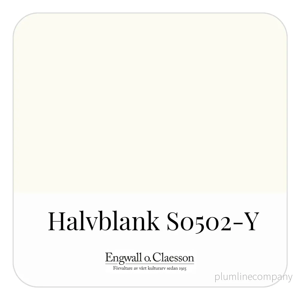 Invändig Linoljefärg Halvblank S 0502-Y 1 liter