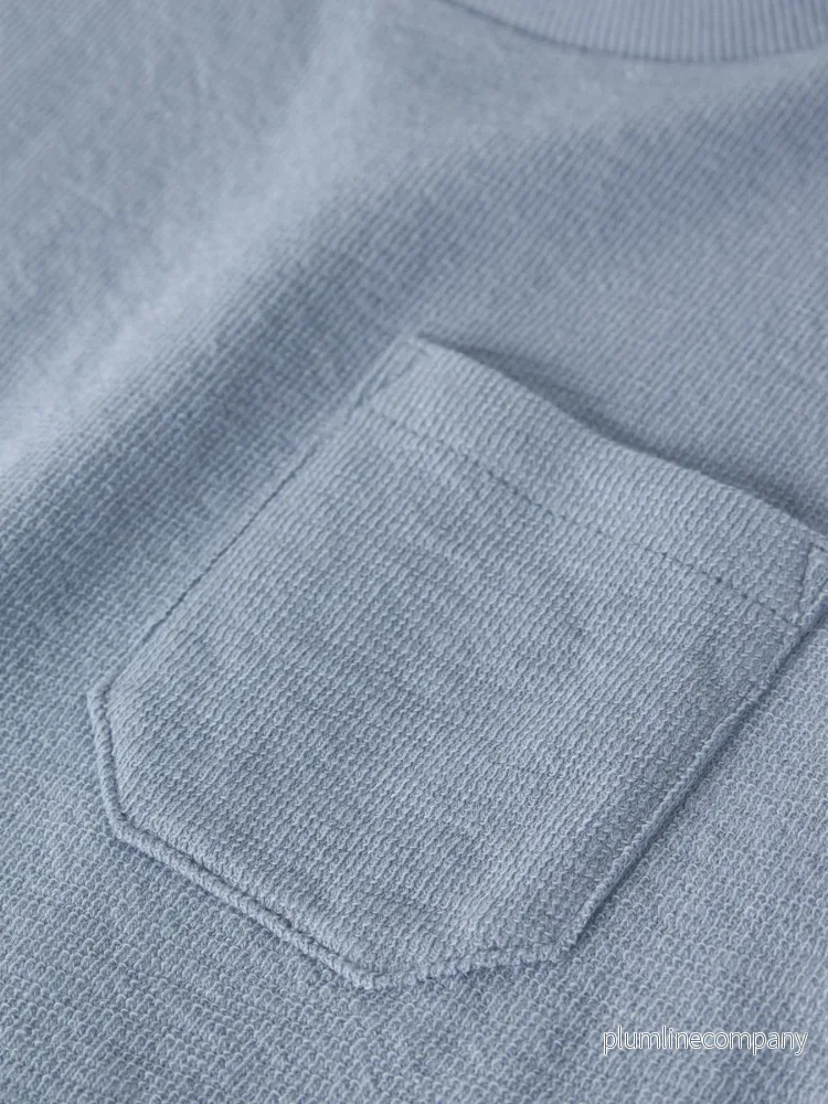 Sweatshirt EKO - NMMDIAS LOP SS LOOSE SWEAT LIL - Dusty Blue - Bild 3