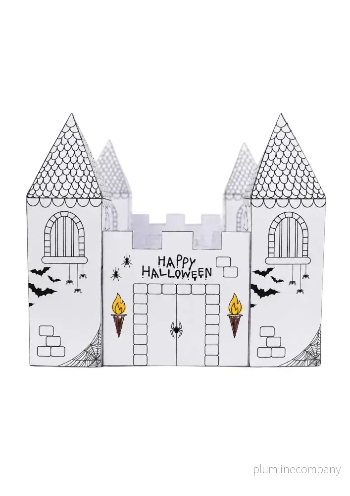 Halloweenslott i 3D – Bygg och färglägg ditt eget slott Halloweenslott i 3D – Bygg och färglägg ditt eget slott