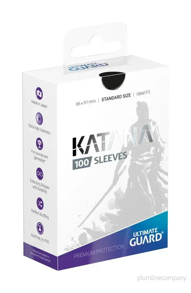 Ultimate Guard Katana Sleeves Standard Size (100) – Svart