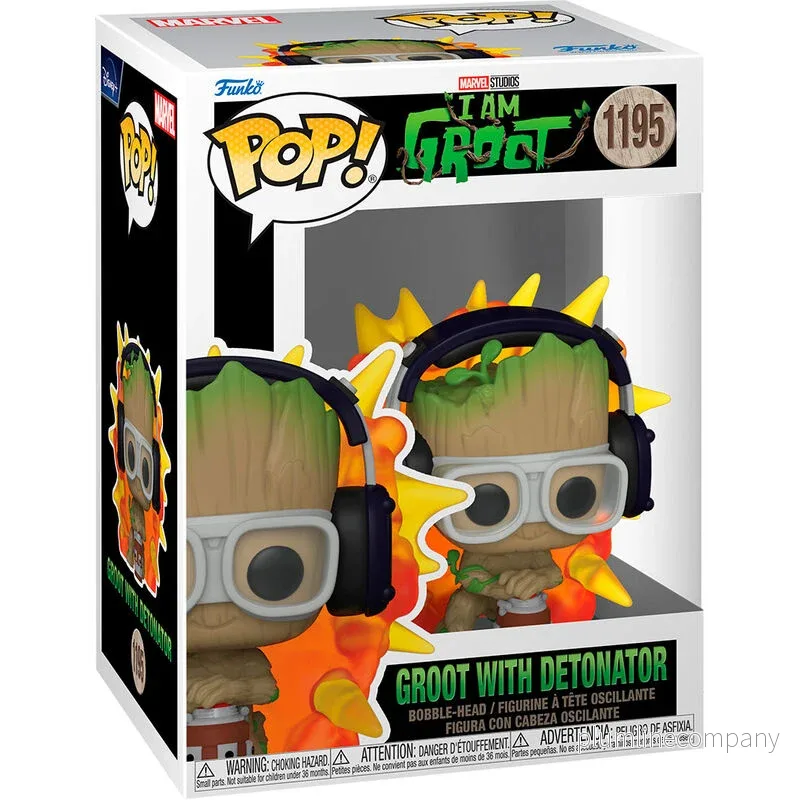 POP Figur Marvel Jag är Groot – Groot med Detonator