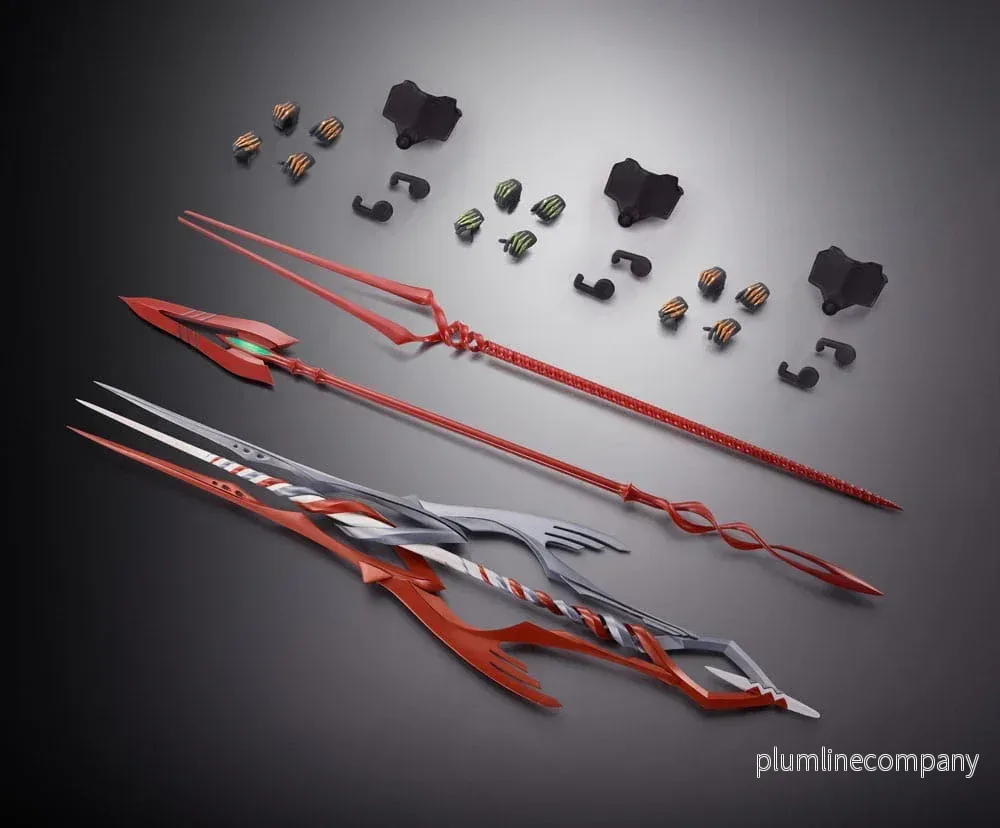 Neon Genesis Evangelion Metal Build Accessory Set 3 Spetsar Set för Eva 30-årsjubileum med Spets Annan Färg - Bild 3