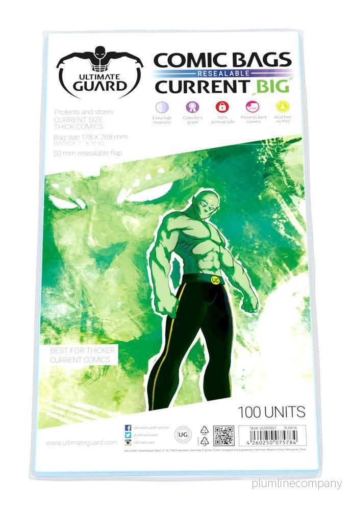 Ultimate Guard Comic Bags Resealable (100) - Stora Format - Bild 3