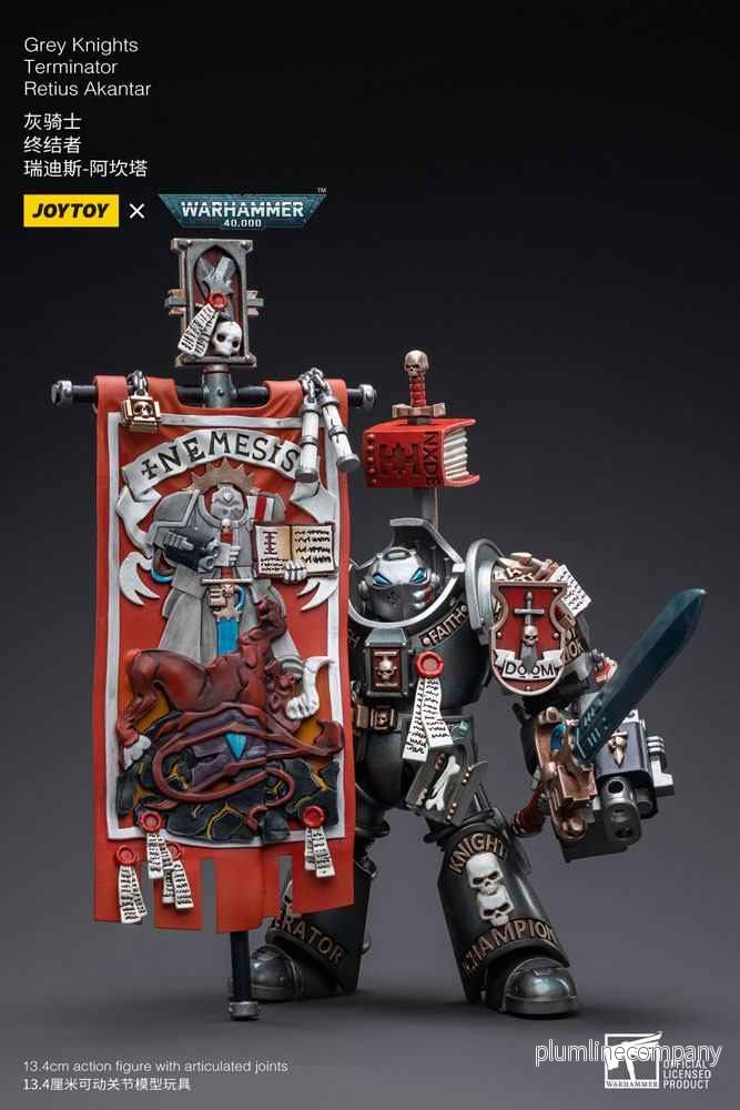 Warhammer 40k Actionfigur 1/18 Skala Grey Knights Terminator Retius Akantar 13 cm - Bild 2