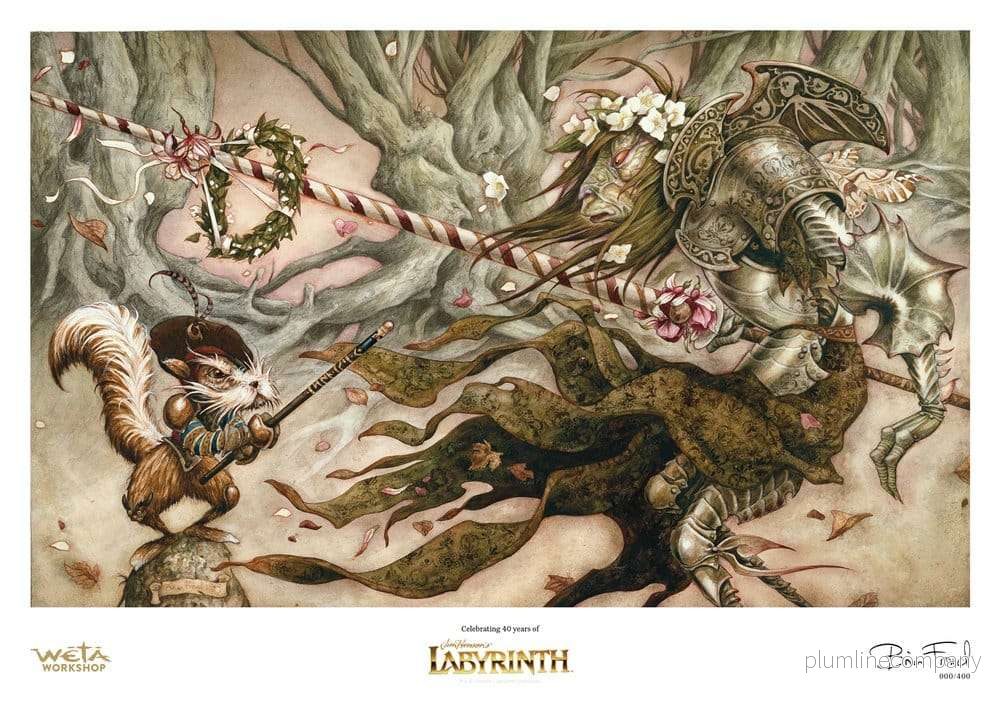 Labyrinth (1986) Konsttryck The Knight Who Never Yields Limited Edition 30 cm Labyrinth (1986) Konsttryck The Knight Who Never Yields Limited Edition 30 cm