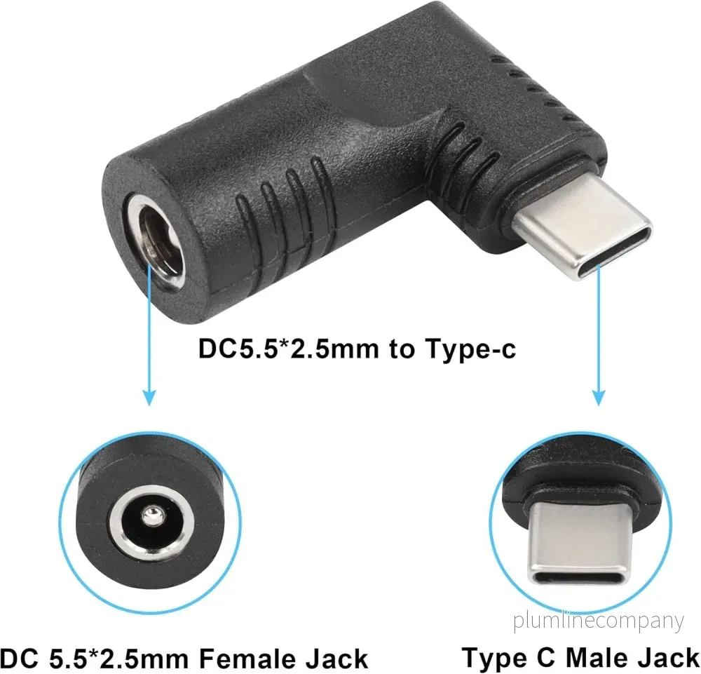 NÖRDIC Laptop adapter USB-C till DC 5.5x2.5mm 65W - Bild 2