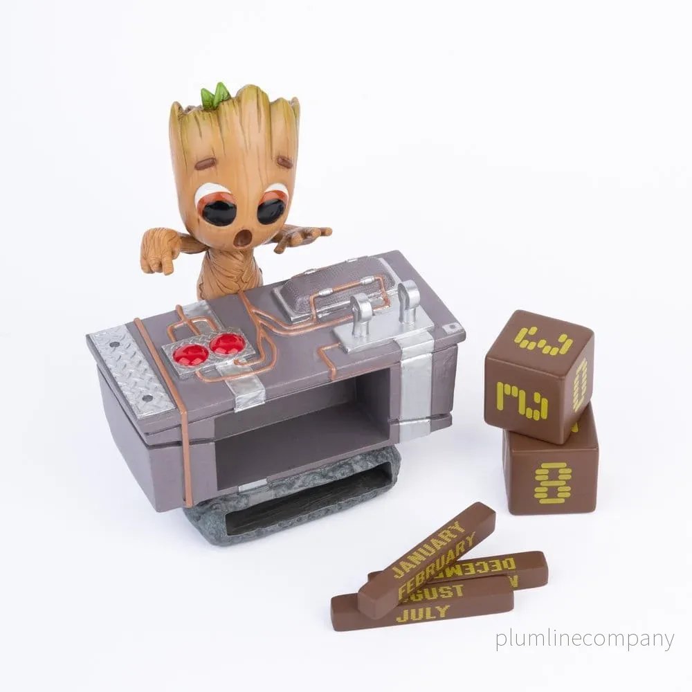 Marvel 3D Evig Kalender Groot Dödsknapp 12 cm - Bild 3