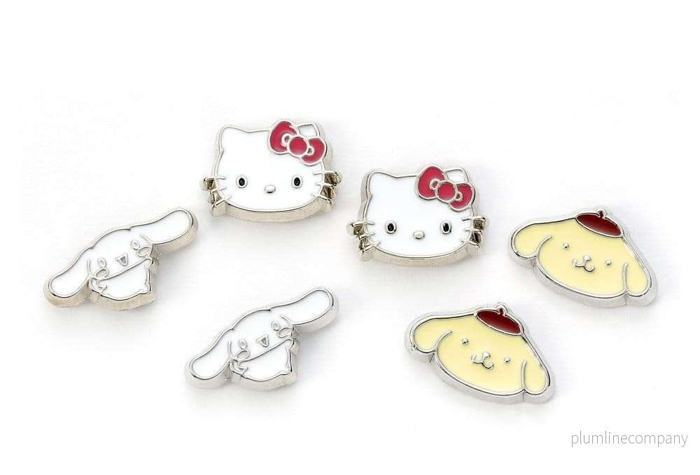 Sanrio stiftörhängen set Hello Kitty, Cinnamoroll och Pompompurin - Bild 3