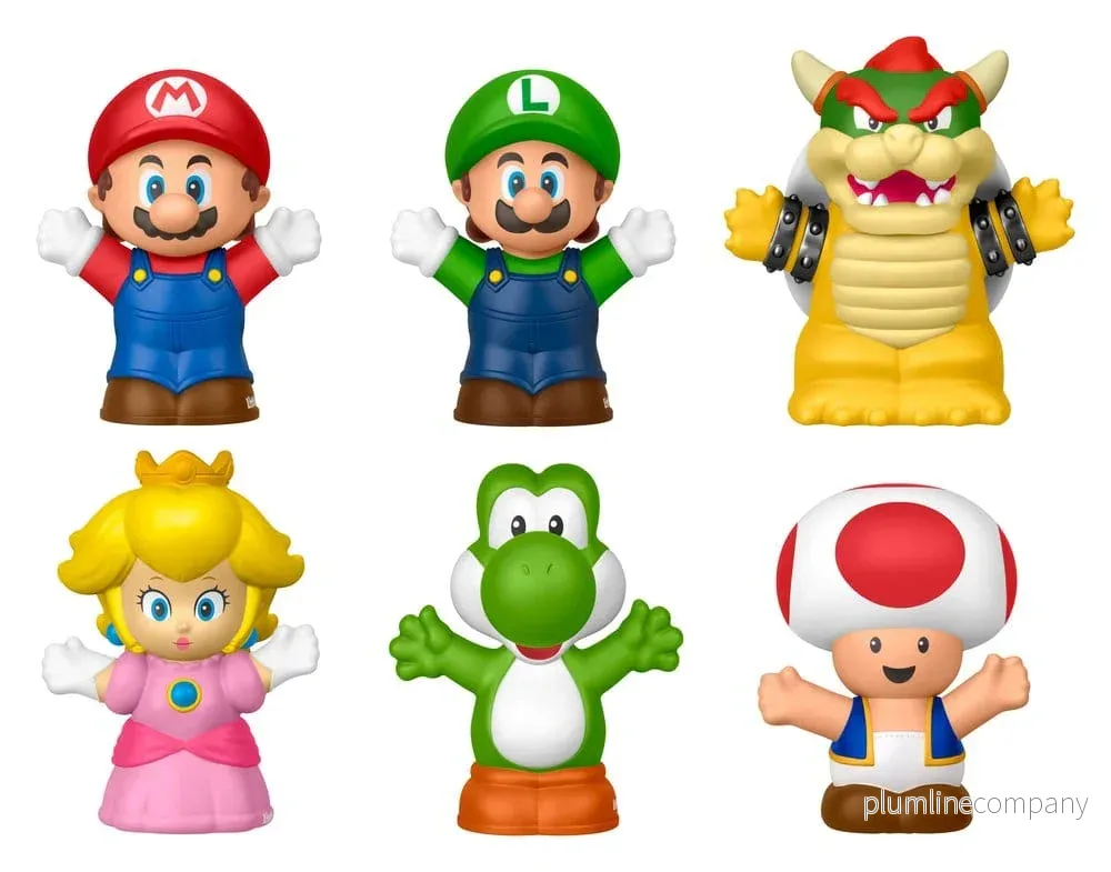 Min Mario Little People Samlar Mini Figur 6-Pack 7 cm - Bild 2