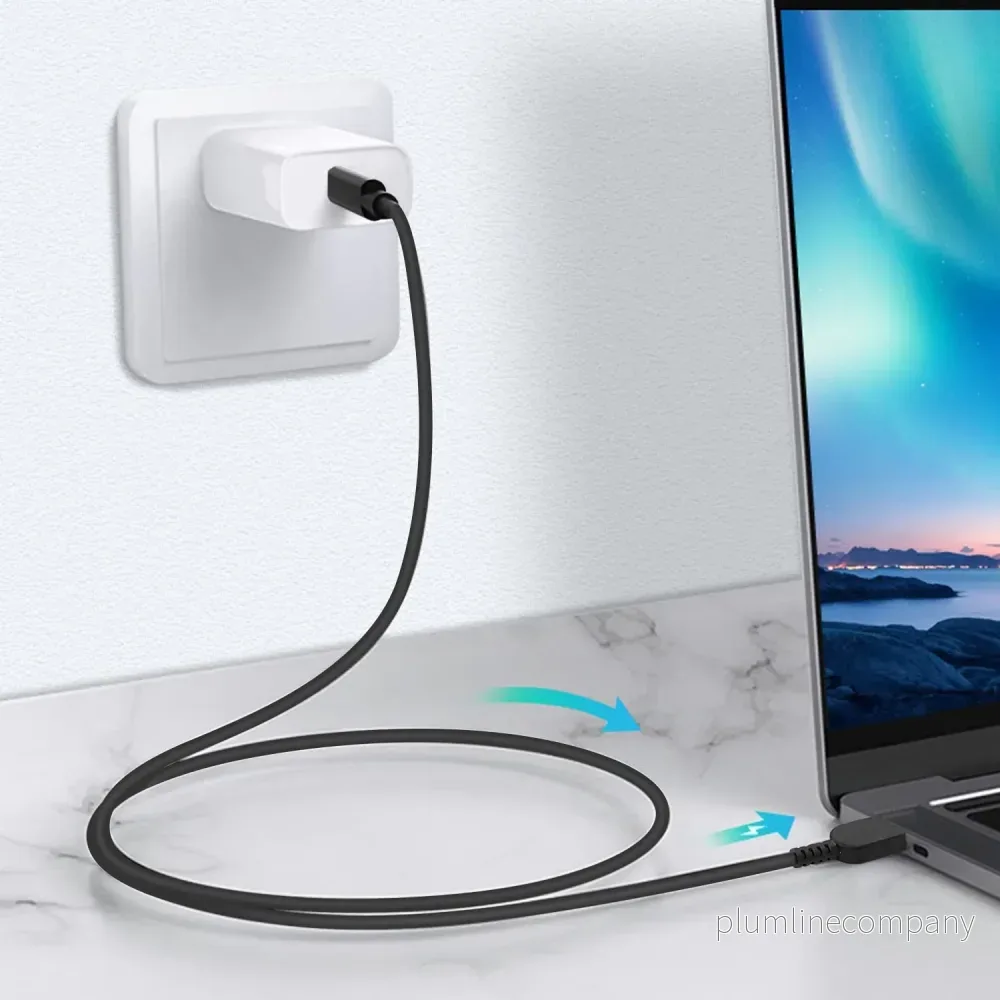 NÖRDIC USB-C till Lenovo Yellow Square kabel 65W 1,5m - Bild 2