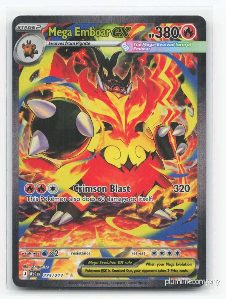 Mega Emboar ex 273/217 - Ascended Heroes