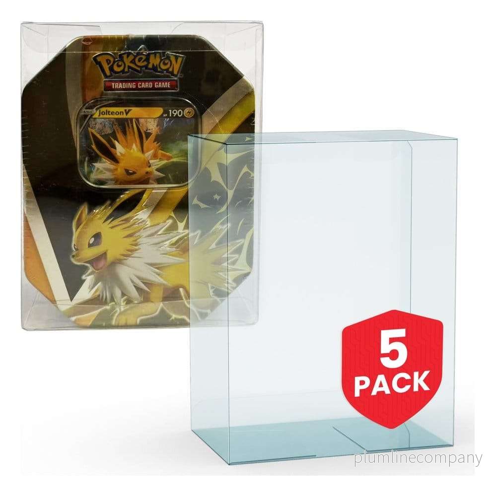 Evoretro PET Protectors 5-Pack för Pokémon Medium Tins 12 x 8 x 15 cm Evoretro PET Protectors 5-Pack för Pokémon Medium Tins 12 x 8 x 15 cm
