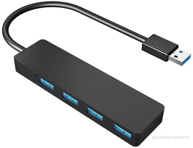 NÖRDIC USB 3.0 4port 5Gbps hubb 35cm kabel svart NÖRDIC USB 3.0 4port 5Gbps hubb 35cm kabel svart