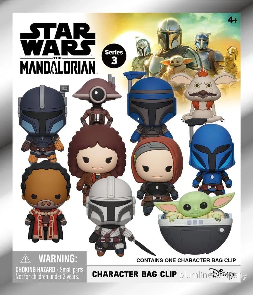 Star Wars The Mandalorian Serie 3 3D PVC Påsklämma Blindpåsedisplay (24-pack) - Bild 3