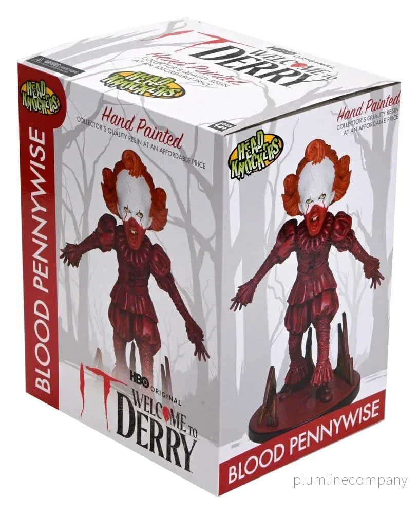 Det: Välkommen till Derry Huvudknackare Blod Pennywise 19 cm - Bild 3
