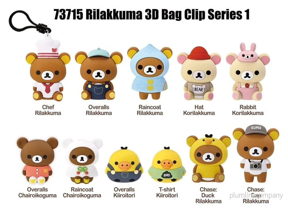 Rilakkuma 3D PVC-påsklämma Serie 1 Blindbags Display (24) - Bild 3