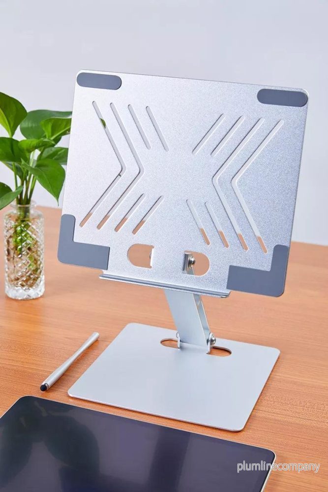NÖRDIC Aluminium bärbarställ för upp till 17″ justerbar höjd notebookställ laptopstativ silver NÖRDIC Aluminium bärbarställ för upp till 17″ justerbar höjd notebookställ laptopstativ silver