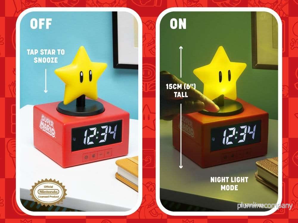 Super Mario Icon Alarm Clock Super Star 15 cm - Bild 2