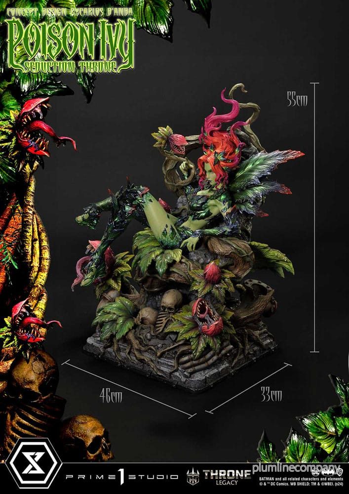 DC Comics Throne Legacy Collection Staty 1/4 Batman Poison Ivy Seduction Throne Deluxe Bonus Version 55 cm - Bild 2